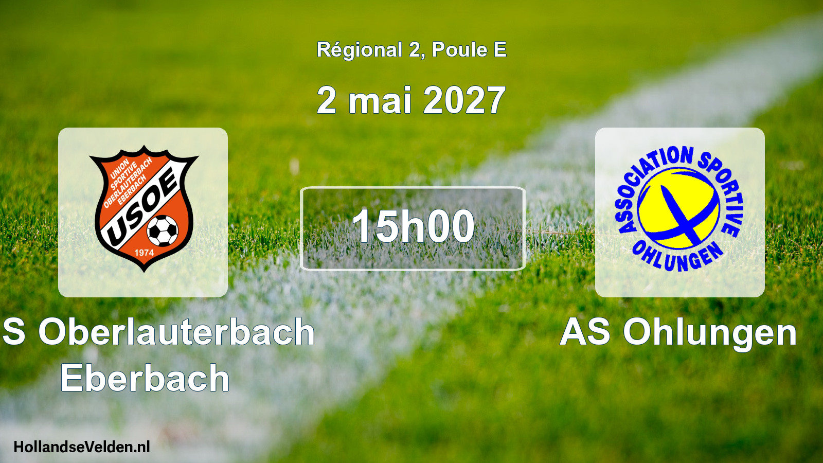 Scheduled Match: US Oberlauterbach Eberbach - AS Ohlungen (2 May 2027)