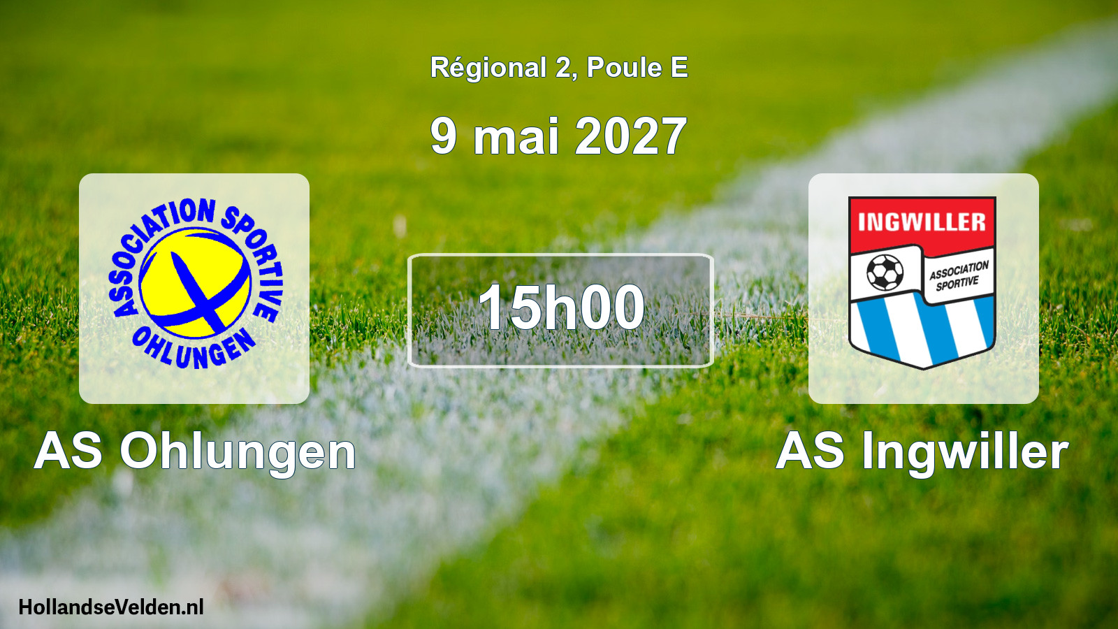 Scheduled Match: AS Ohlungen - AS Ingwiller (9 May 2027)