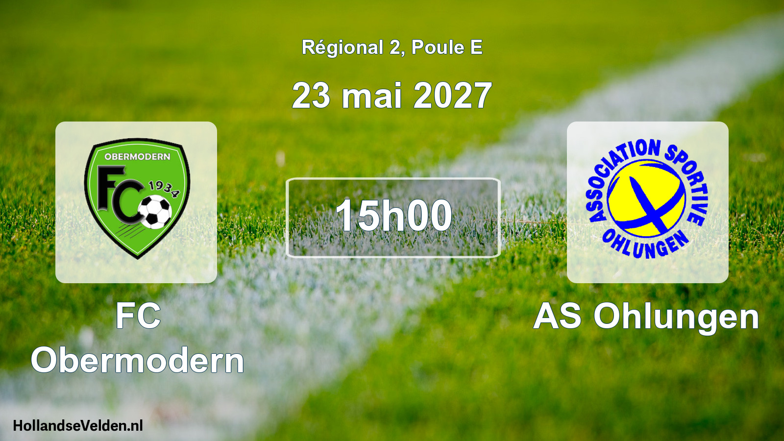 Scheduled Match: FC Obermodern - AS Ohlungen (23 May 2027)