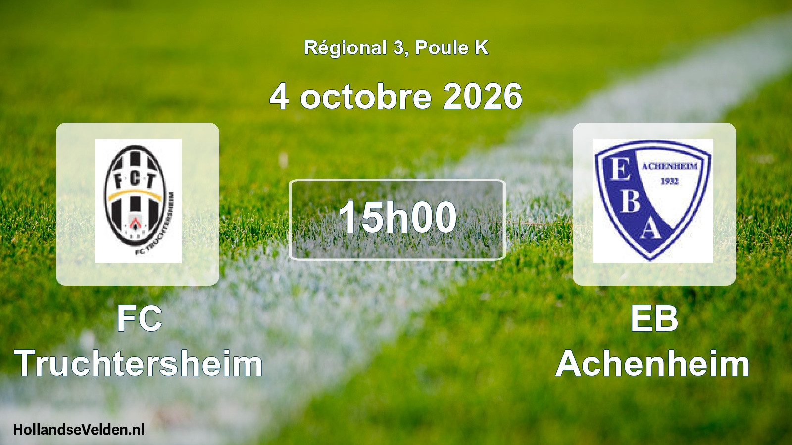 Scheduled Match: FC Truchtersheim - EB Achenheim (4 October 2026)