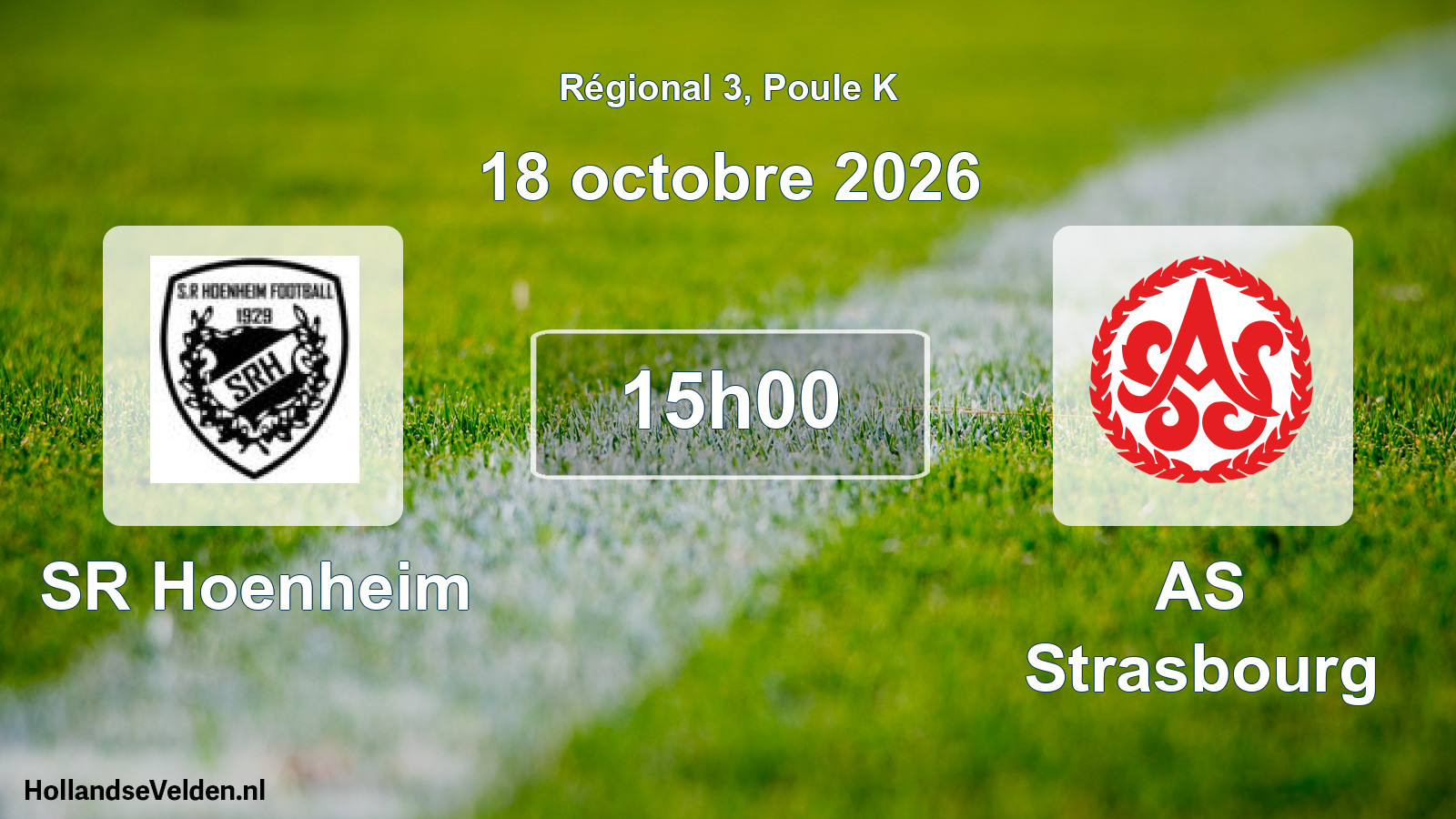 Scheduled Match: SR Hoenheim - AS Strasbourg (18 October 2026)