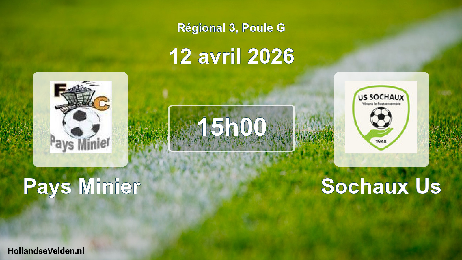 Geplande wedstrijd: Pays Minier - Sochaux Us (12 april 2026)