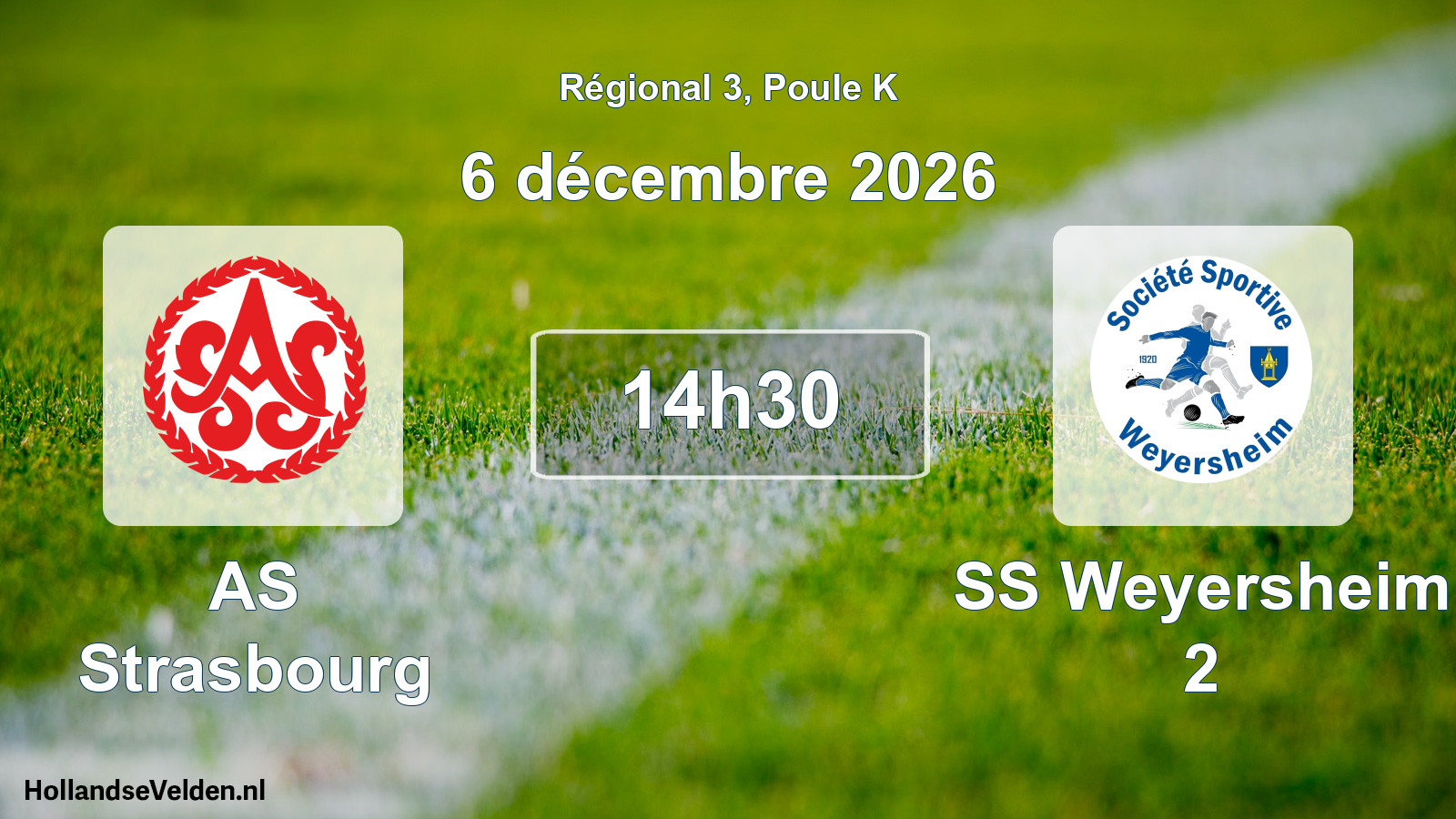 Scheduled Match: AS Strasbourg - SS Weyersheim 2 (6 December 2026)