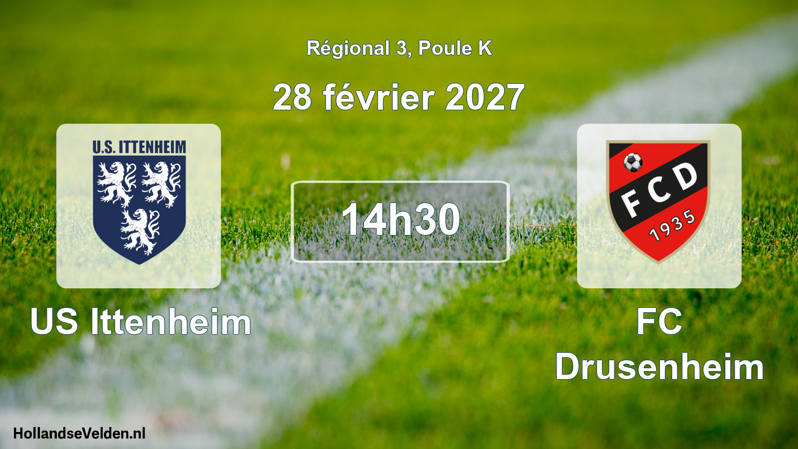 Match programmé: US Ittenheim - FC Drusenheim (28 février 2027)