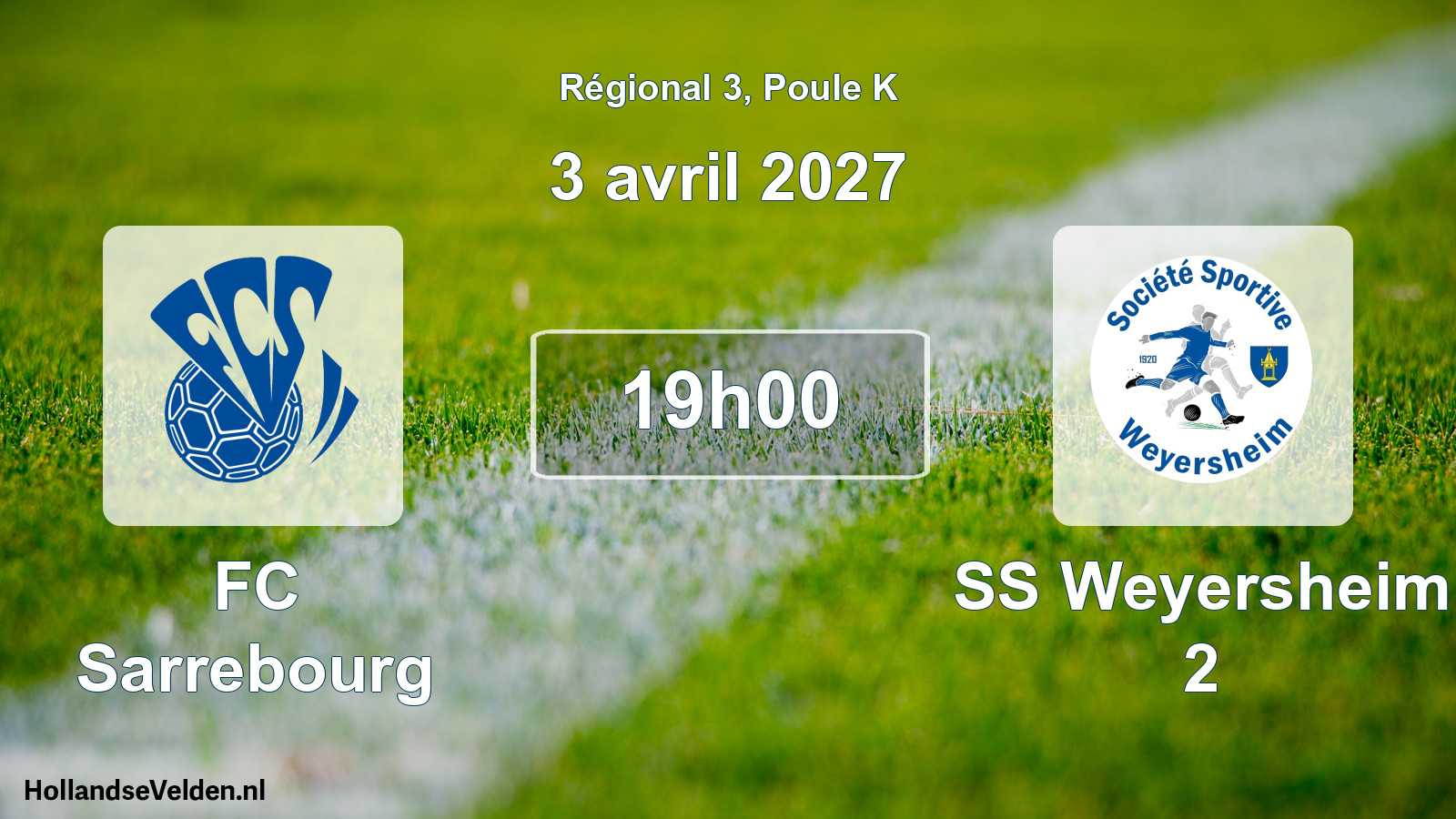 Scheduled Match: FC Sarrebourg - SS Weyersheim 2 (3 April 2027)