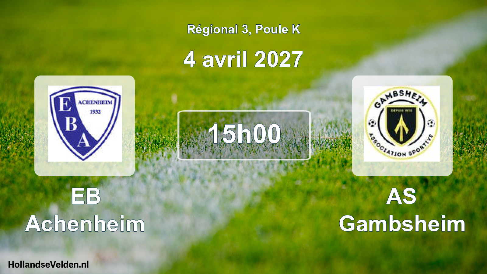 Scheduled Match: EB Achenheim - AS Gambsheim (4 April 2027)