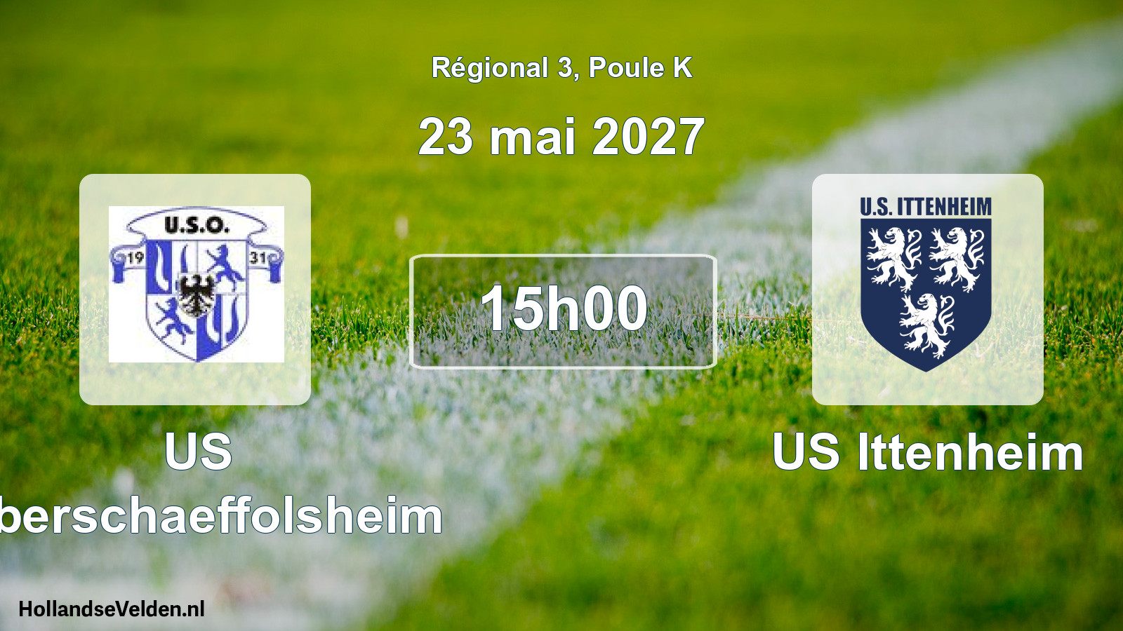 Match programmé: US Oberschaeffolsheim - US Ittenheim (23 mai 2027)