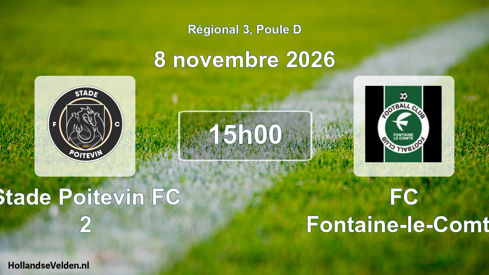 Scheduled Match: Stade Poitevin FC 2 - FC Fontaine-le-Comte (8 November 2026)