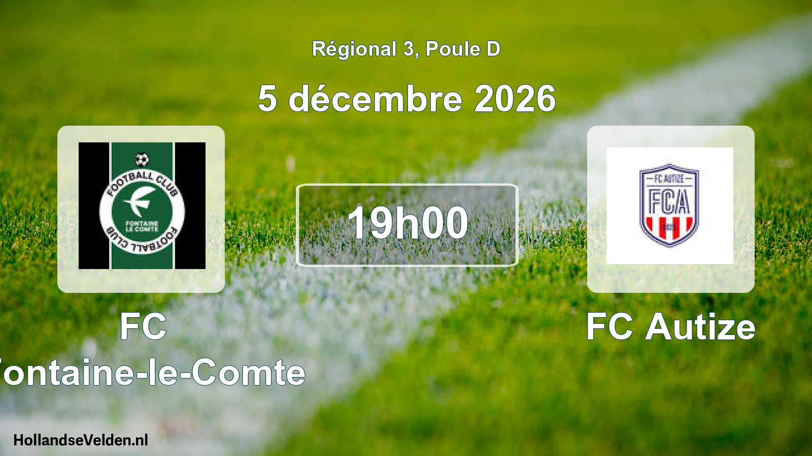 Scheduled Match: FC Fontaine-le-Comte - FC Autize (5 December 2026)