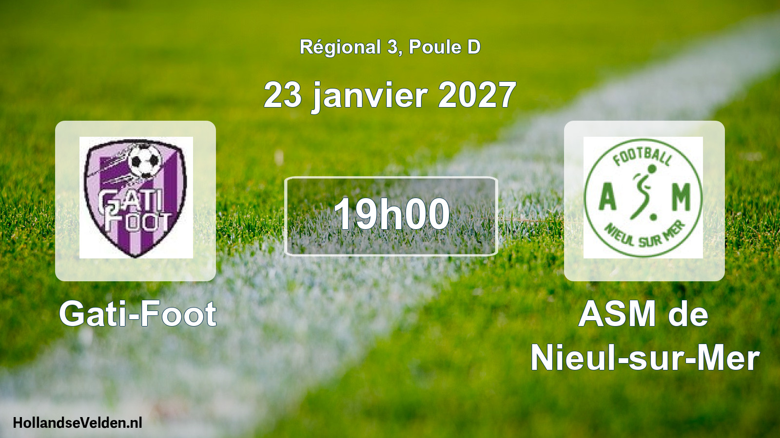 Scheduled Match: Gati-Foot - ASM de Nieul-sur-Mer (23 January 2027)