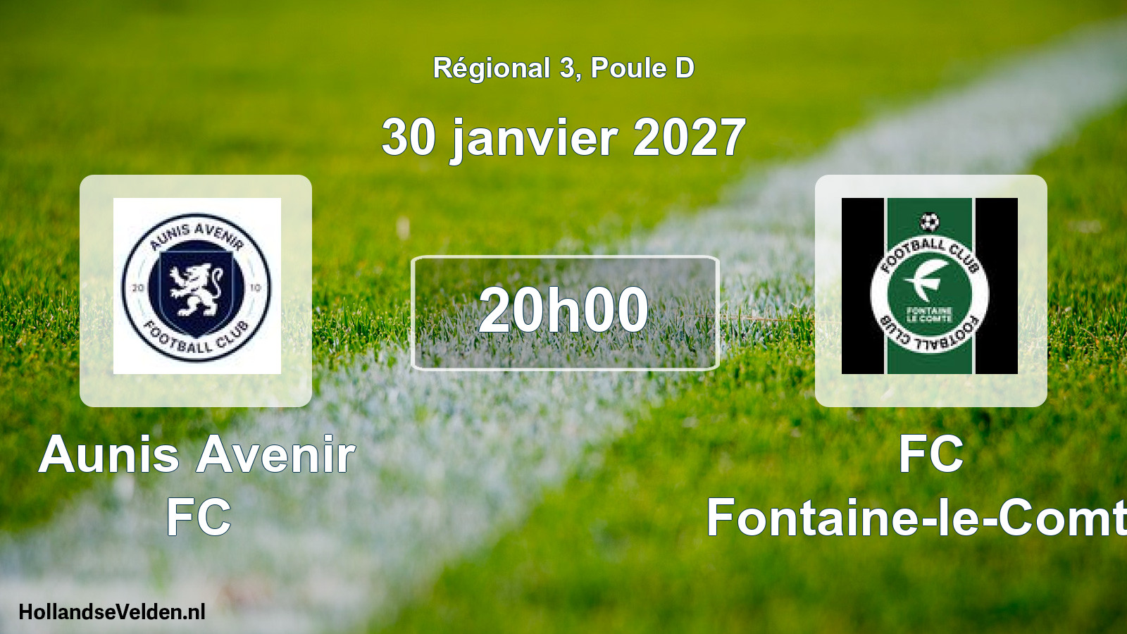 Scheduled Match: Aunis Avenir FC - FC Fontaine-le-Comte (30 January 2027)