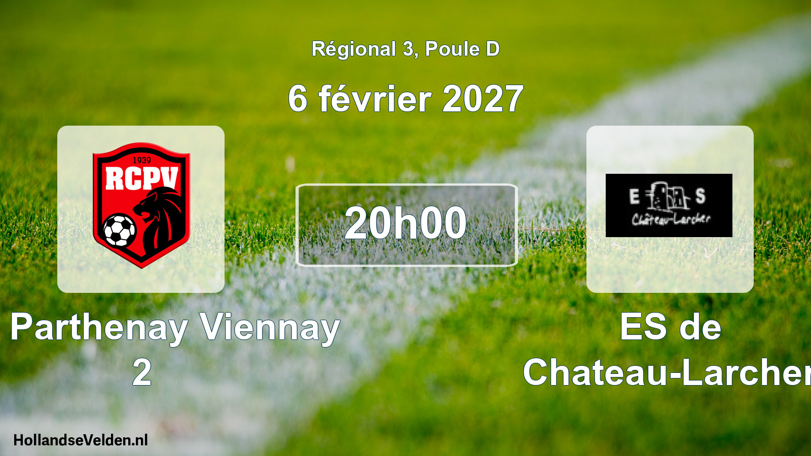 Scheduled Match: RC Parthenay Viennay 2 - ES de Chateau-Larcher (6 February 2027)