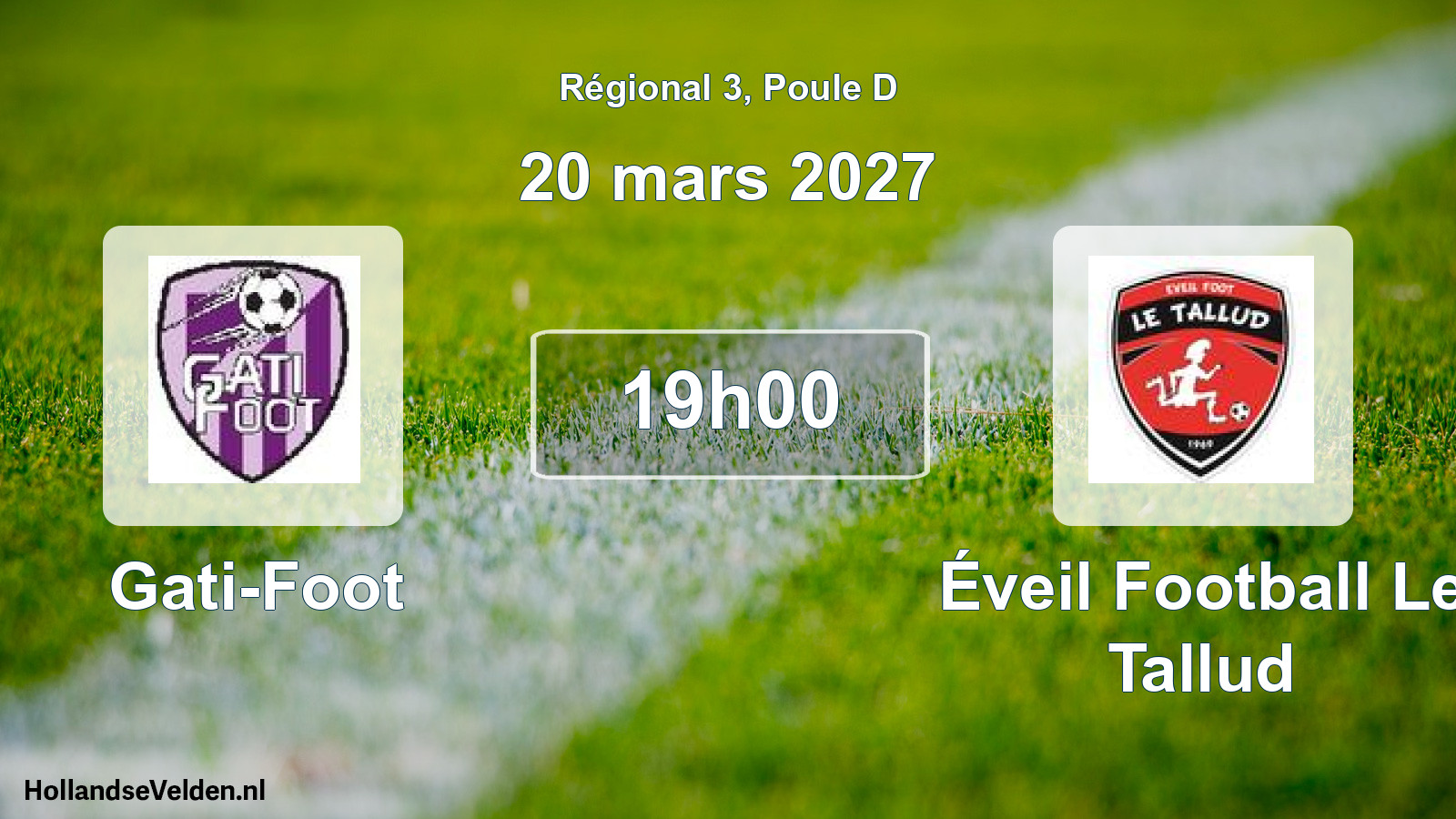 Scheduled Match: Gati-Foot - Éveil Football Le Tallud (20 March 2027)