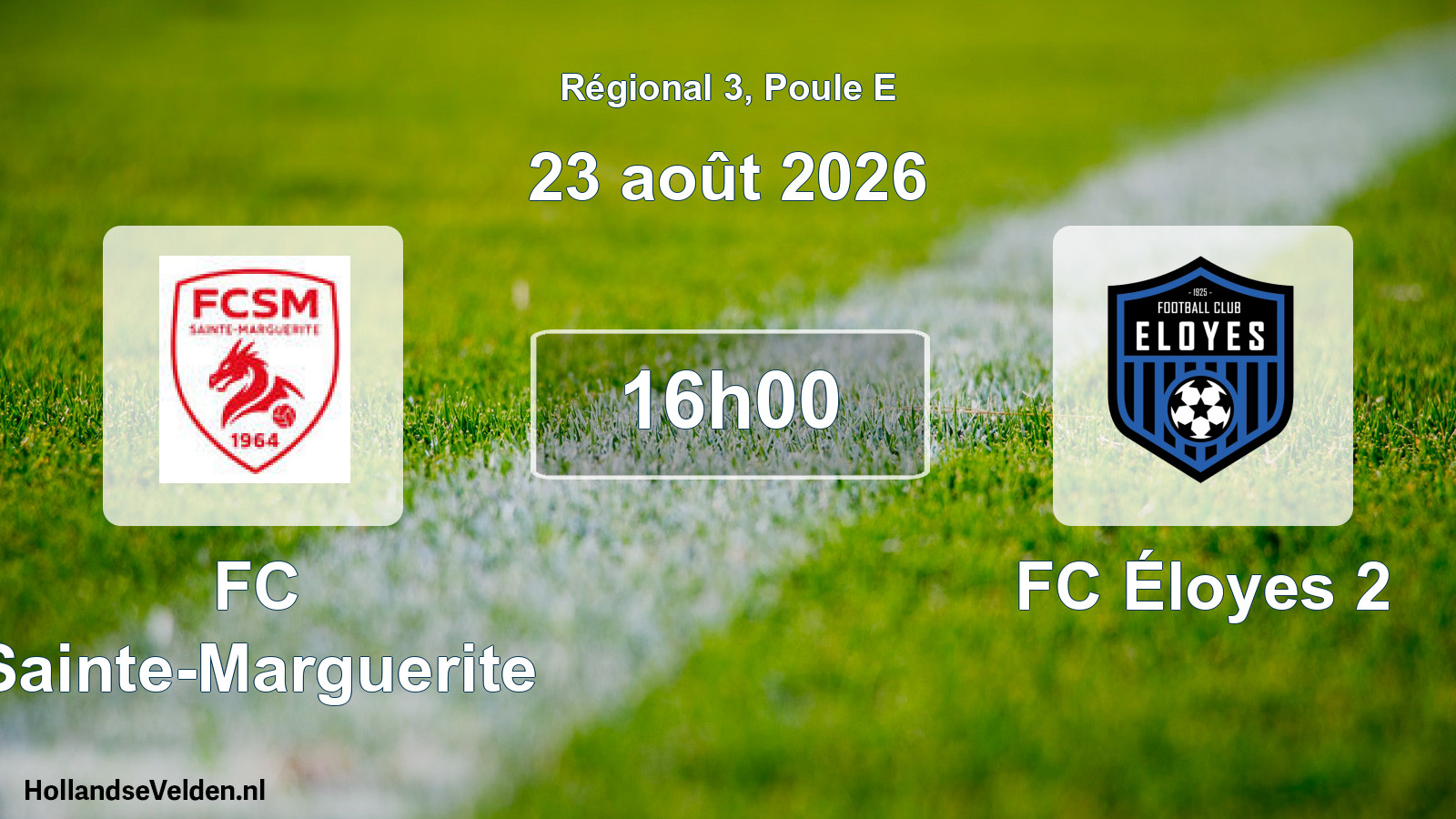 Scheduled Match: FC Sainte-Marguerite - FC Éloyes 2 (23 August 2026)