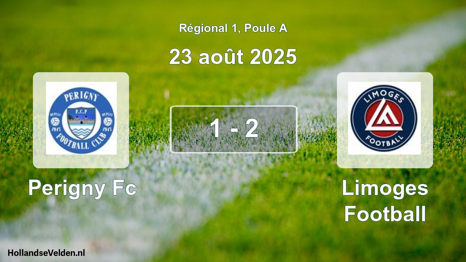 Total number of matches played: Perigny Fc - Limoges Football 1 - 2 (23 August 2025)