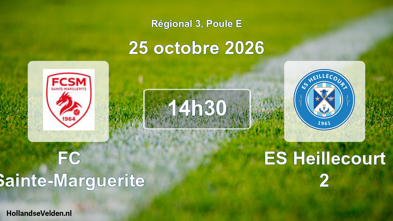 Scheduled Match: FC Sainte-Marguerite - ES Heillecourt 2 (25 October 2026)