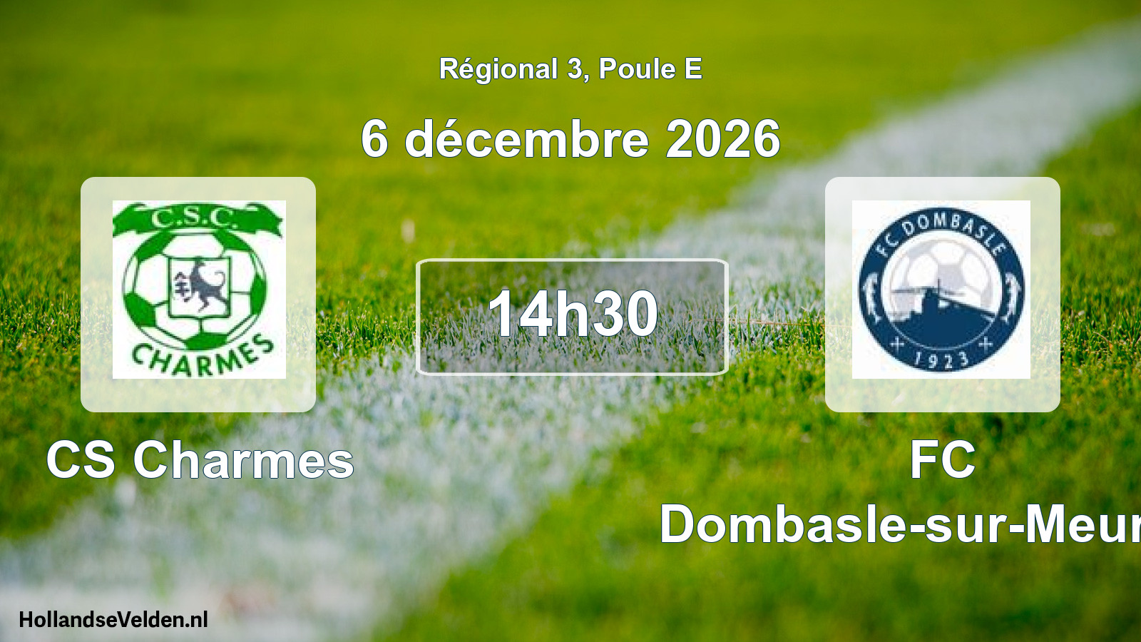 Scheduled Match: CS Charmes - FC Dombasle-sur-Meurthe (6 December 2026)