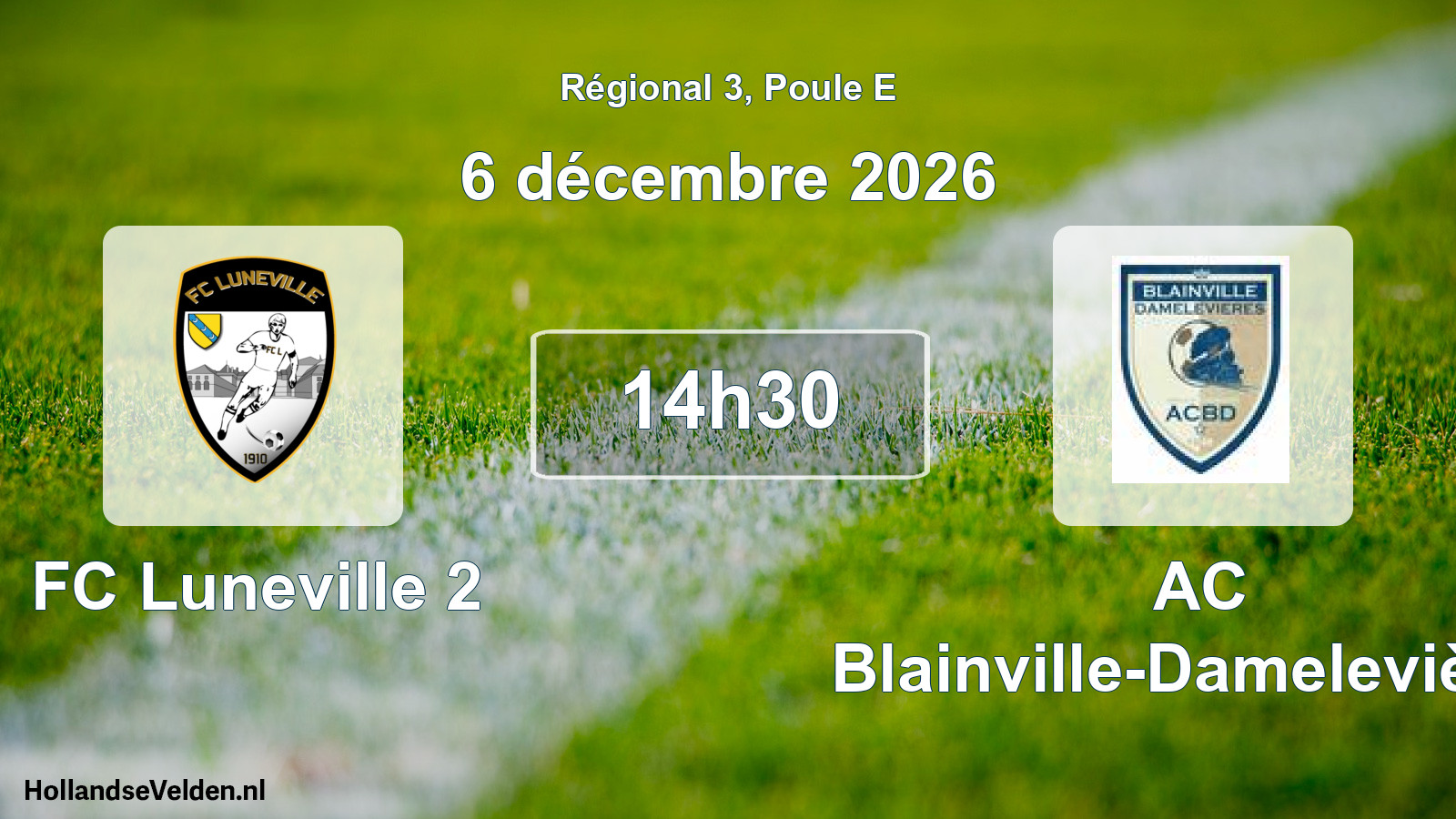 Scheduled Match: FC Luneville 2 - AC Blainville-Damelevières (6 December 2026)