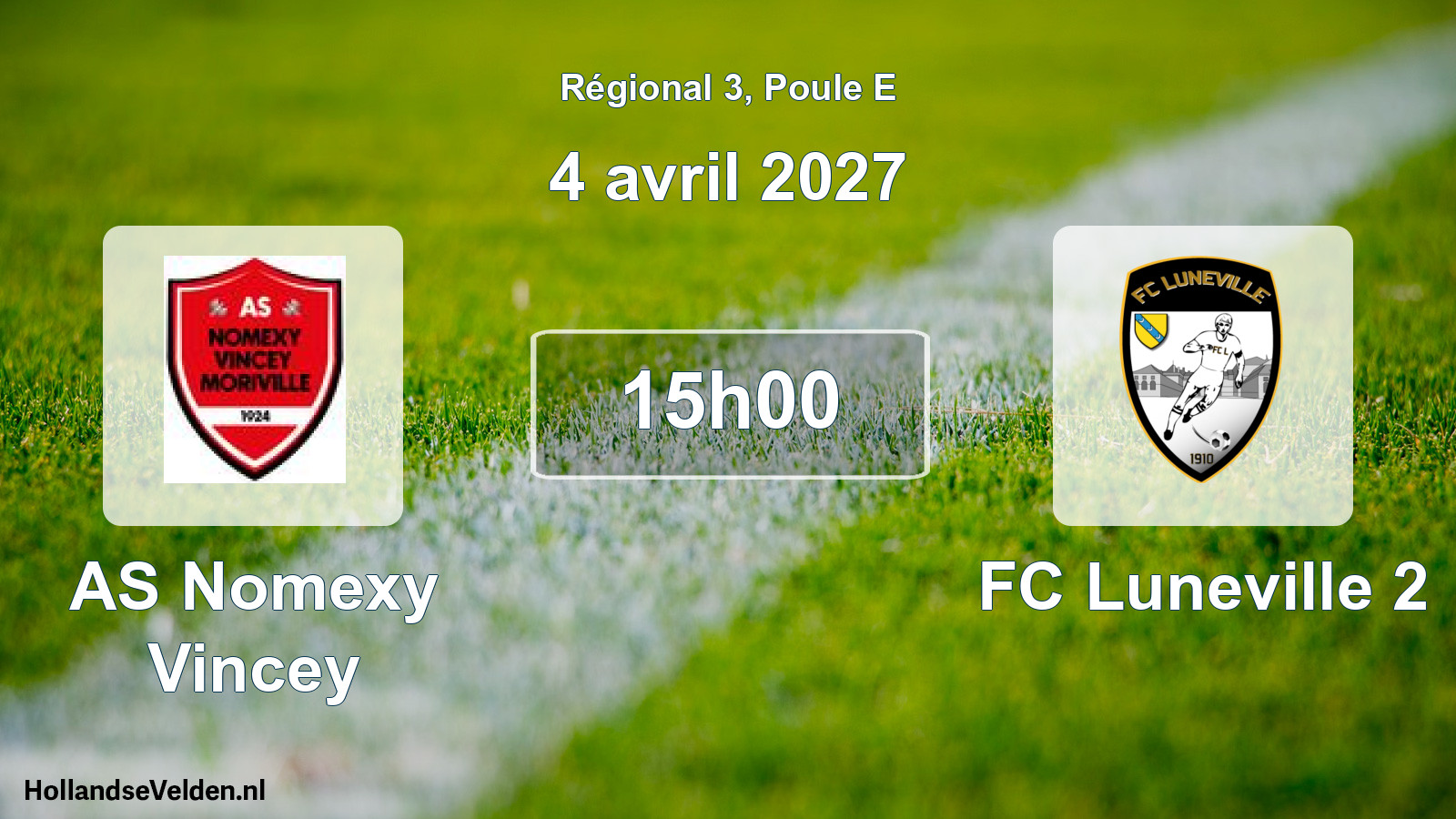 Scheduled Match: AS Nomexy Vincey - FC Luneville 2 (4 April 2027)