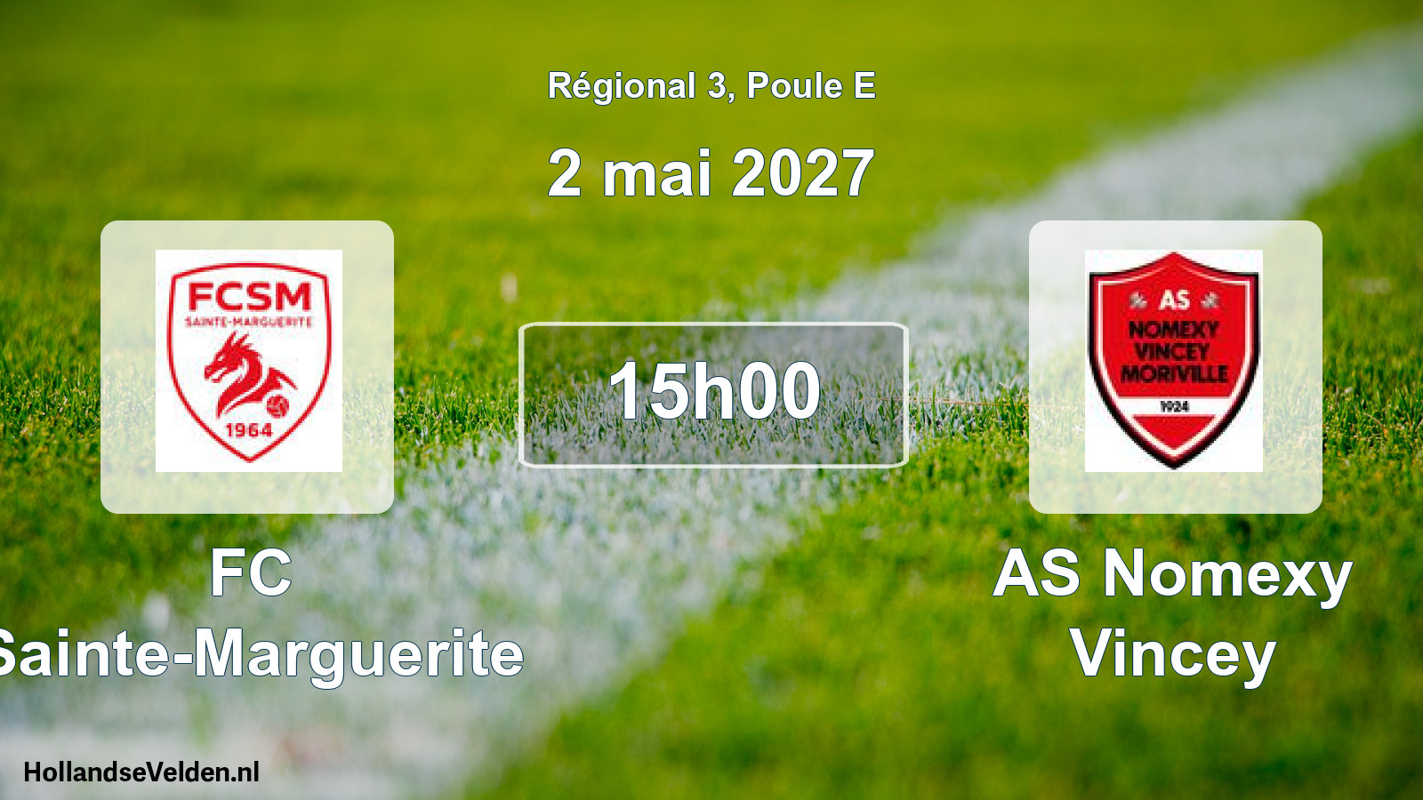Scheduled Match: FC Sainte-Marguerite - AS Nomexy Vincey (2 May 2027)