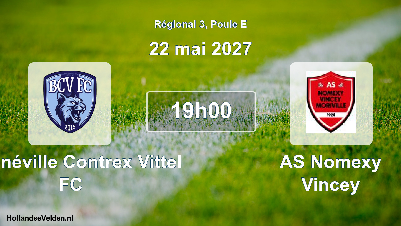Scheduled Match: Bulgnéville Contrex Vittel FC - AS Nomexy Vincey (22 May 2027)