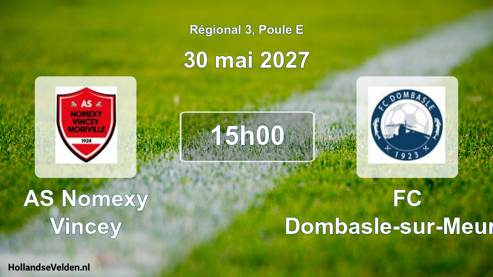 Scheduled Match: AS Nomexy Vincey - FC Dombasle-sur-Meurthe (30 May 2027)