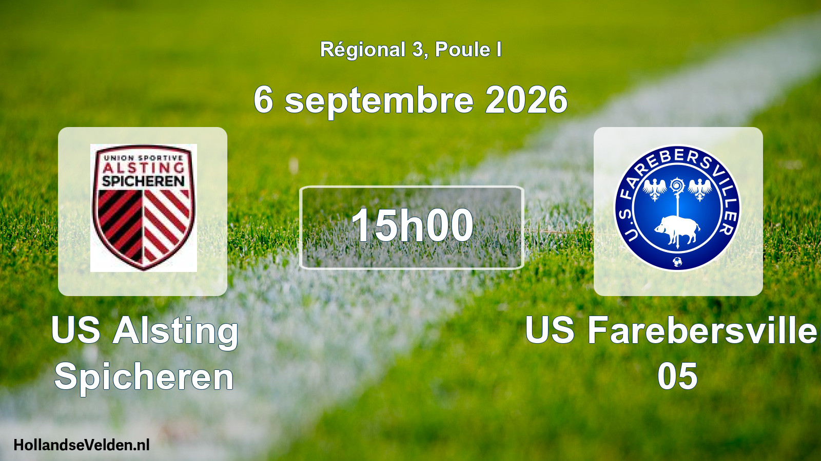 Match programmé: US Alsting Spicheren - US Farebersviller 05 (6 septembre 2026)