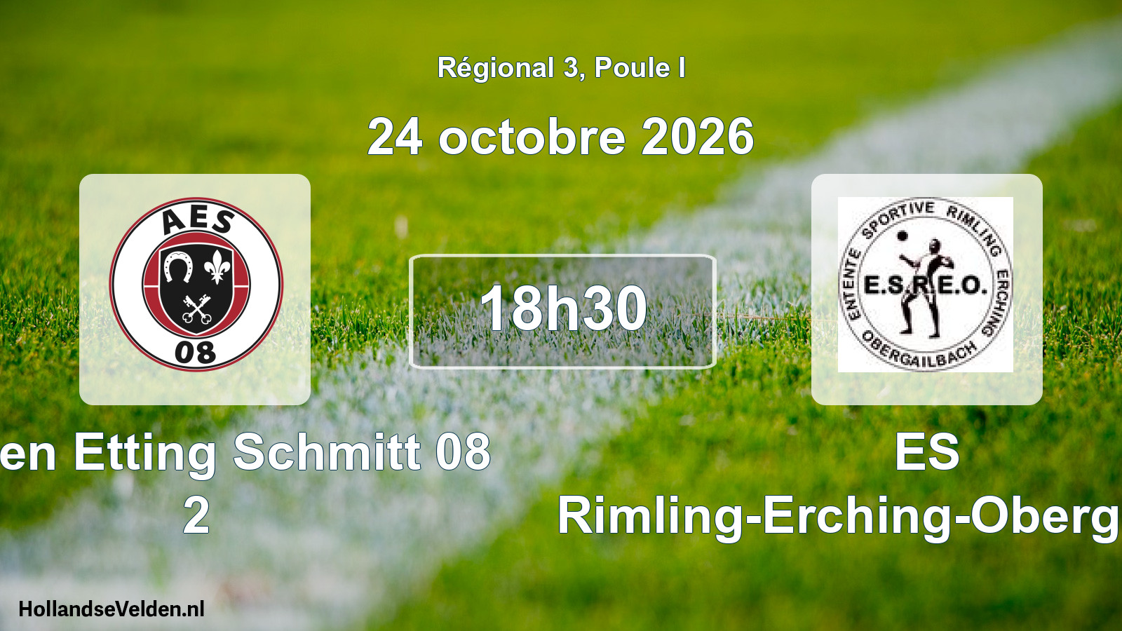 Scheduled Match: Achen Etting Schmitt 08 2 - ES Rimling-Erching-Obergailbach (24 October 2026)
