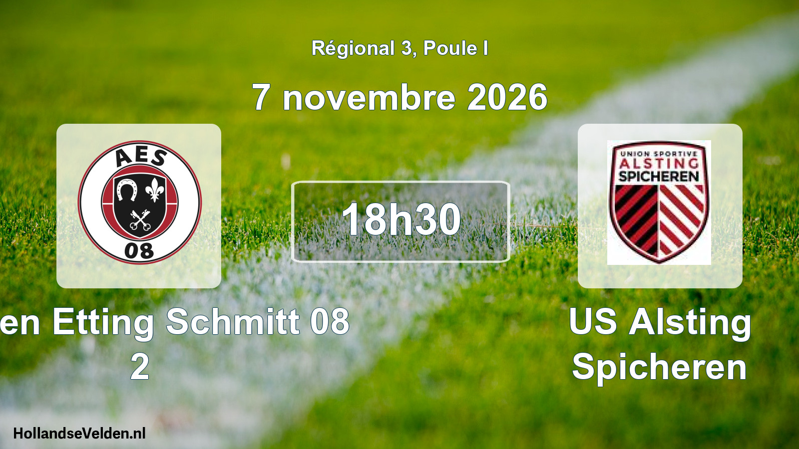 Scheduled Match: Achen Etting Schmitt 08 2 - US Alsting Spicheren (7 November 2026)