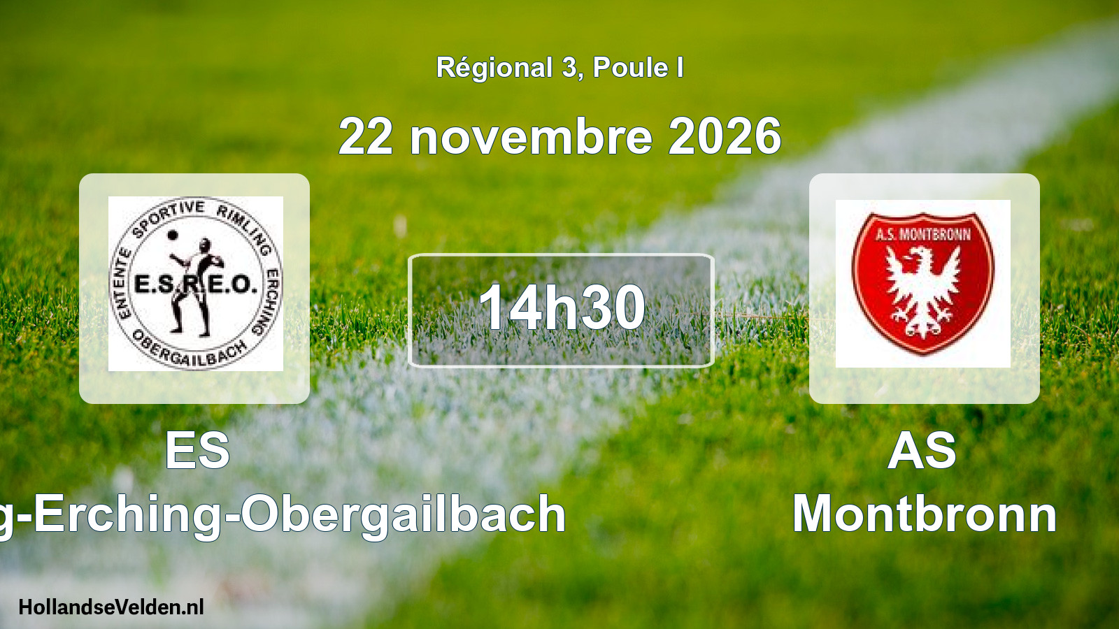 Scheduled Match: ES Rimling-Erching-Obergailbach - AS Montbronn (22 November 2026)