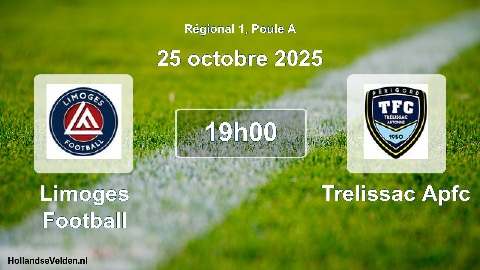 Scheduled Match: Limoges Football - Trelissac Apfc (25 October 2025)