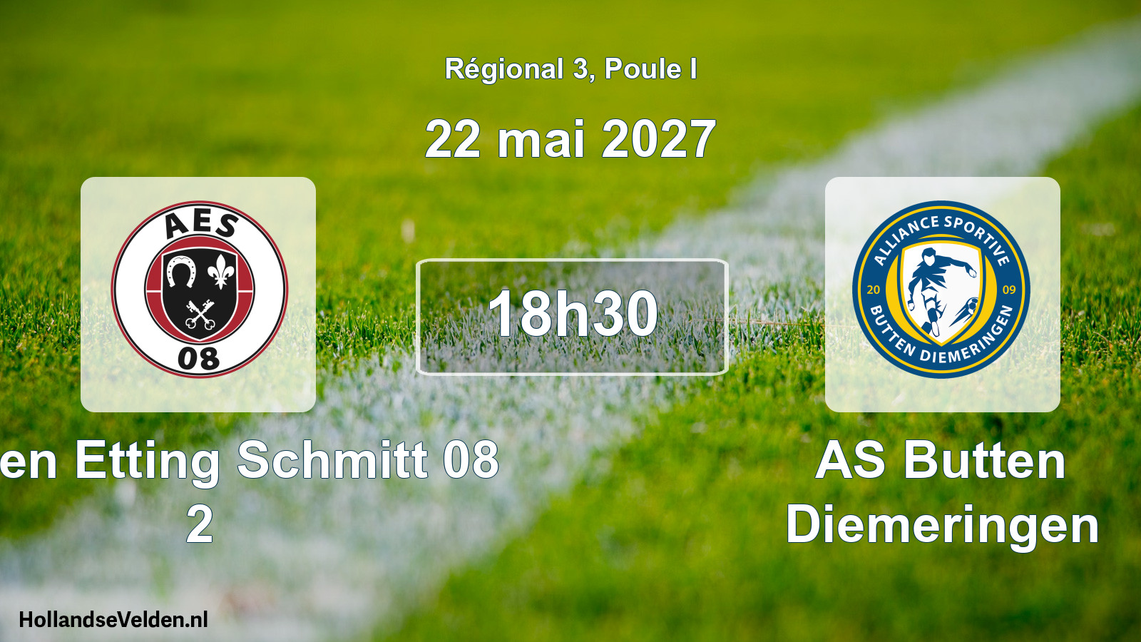 Match programmé: Achen Etting Schmitt 08 2 - AS Butten Diemeringen (22 mai 2027)