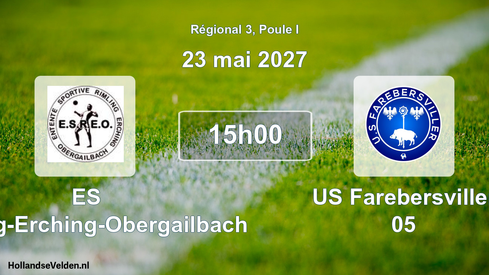 Match programmé: ES Rimling-Erching-Obergailbach - US Farebersviller 05 (23 mai 2027)