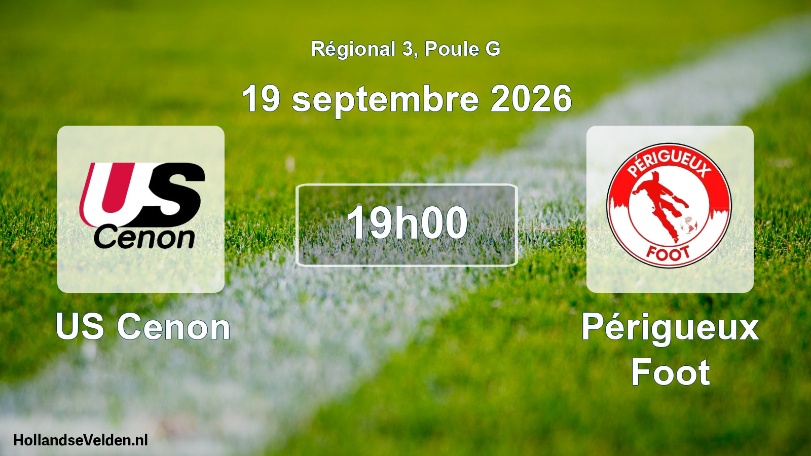 Scheduled Match: US Cenon - Périgueux Foot (19 September 2026)