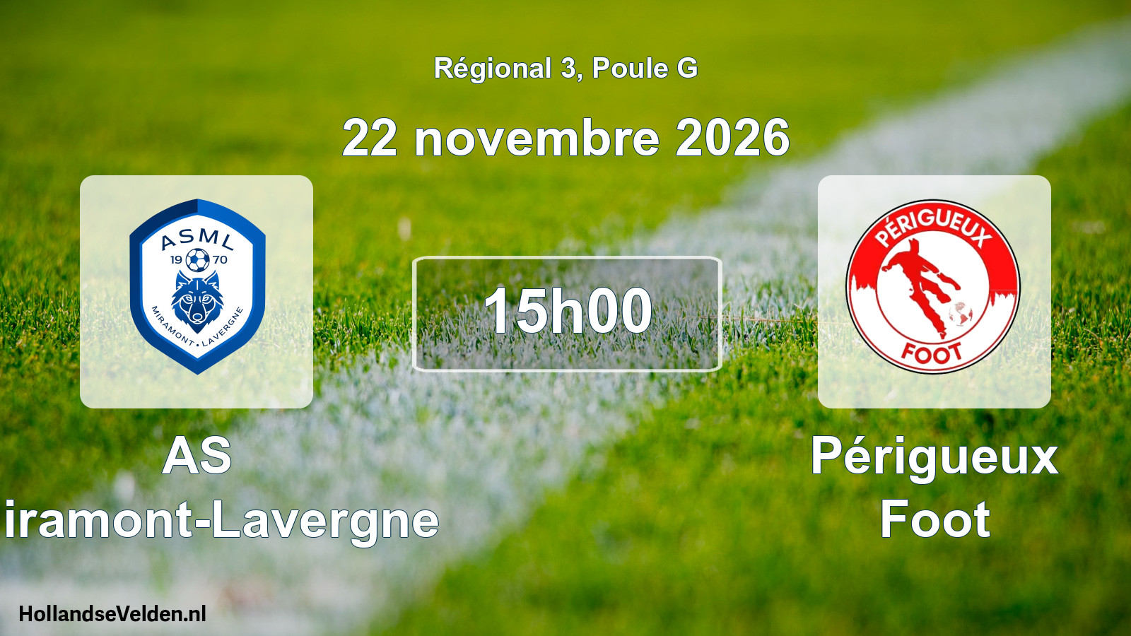 Scheduled Match: AS Miramont-Lavergne - Périgueux Foot (22 November 2026)