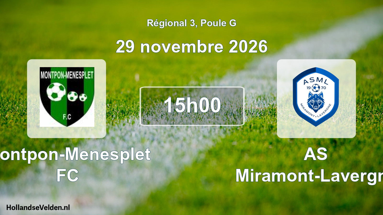 Scheduled Match: Montpon-Menesplet FC - AS Miramont-Lavergne (29 November 2026)
