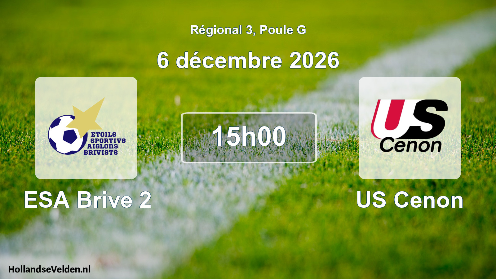 Scheduled Match: ESA Brive 2 - US Cenon (6 December 2026)