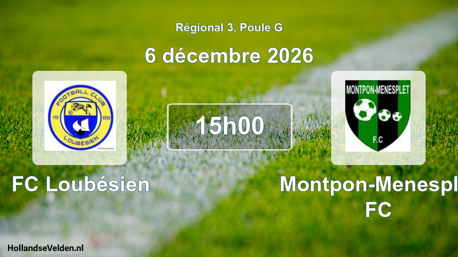Scheduled Match: FC Loubésien - Montpon-Menesplet FC (6 December 2026)