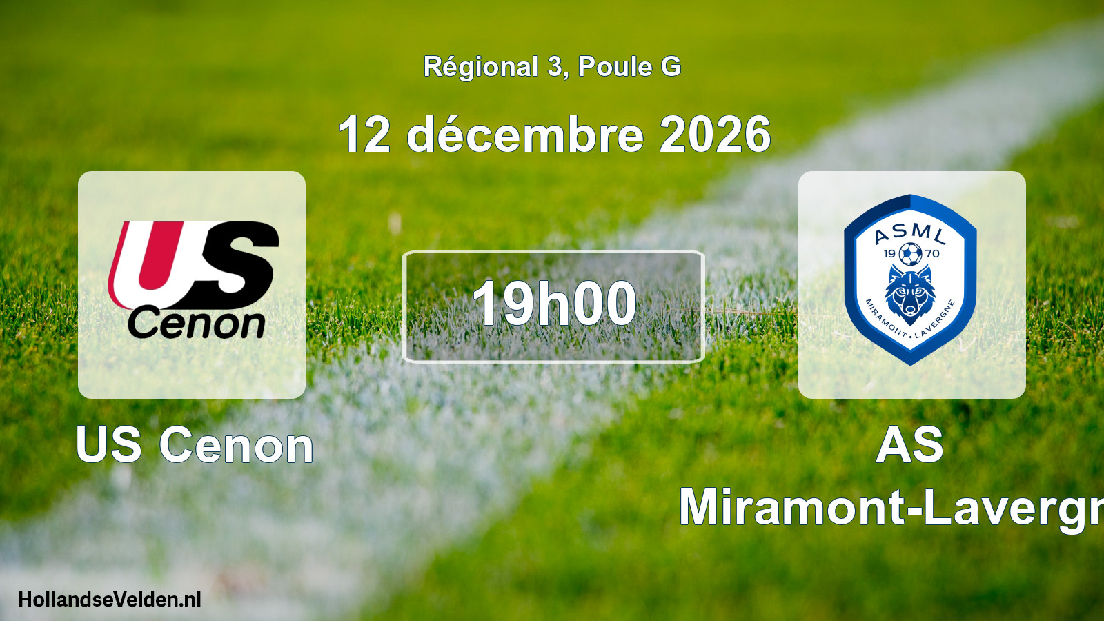 Scheduled Match: US Cenon - AS Miramont-Lavergne (12 December 2026)