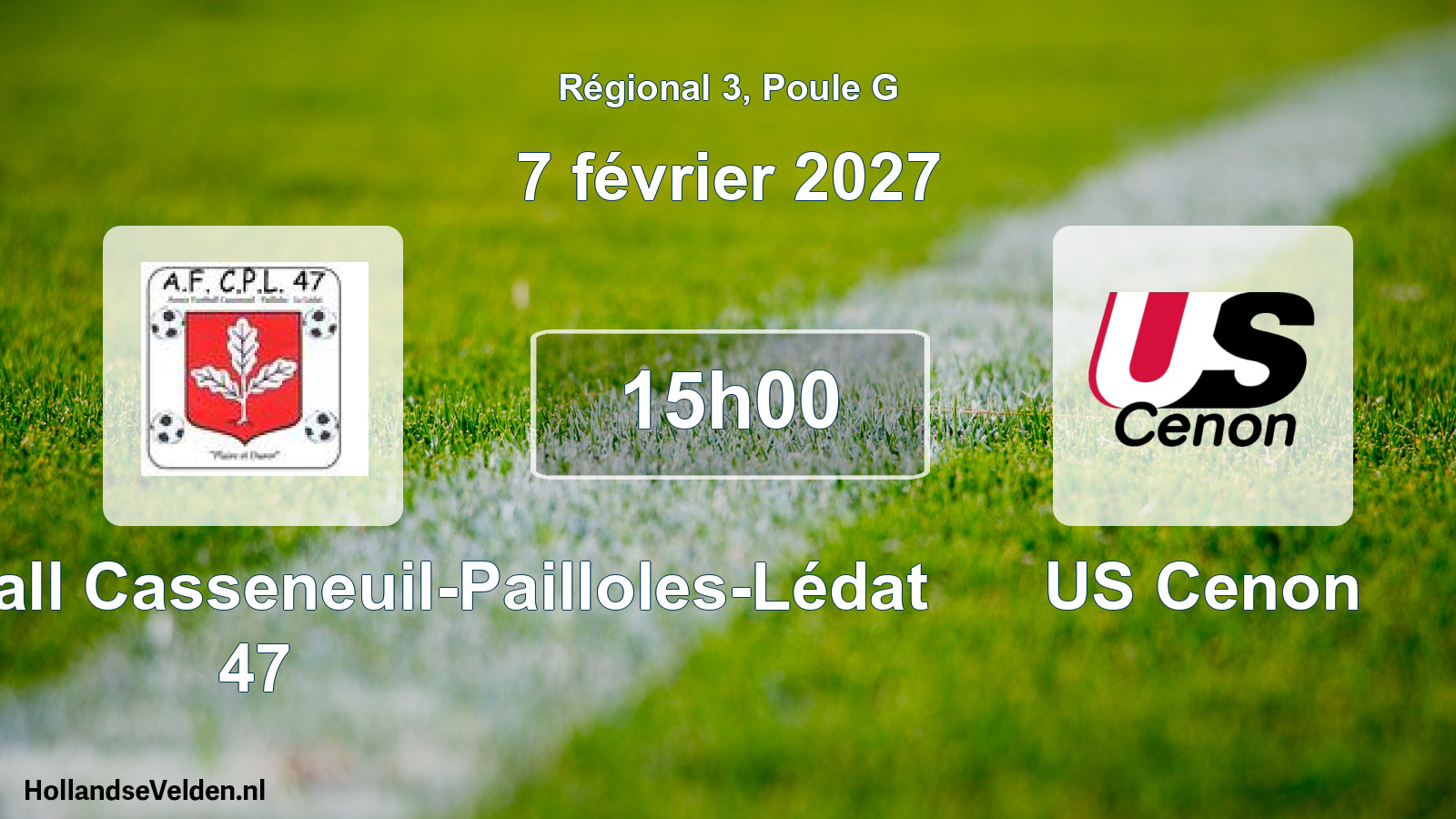 Scheduled Match: Avenir Football Casseneuil-Pailloles-Lédat 47 - US Cenon (7 February 2027)