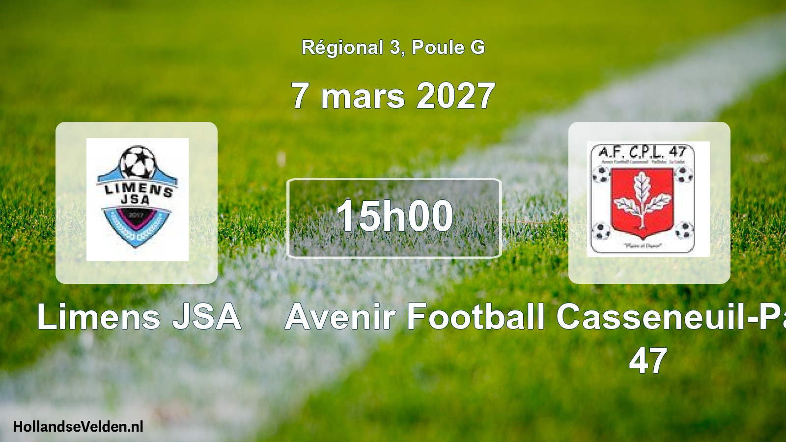 Scheduled Match: Limens JSA - Avenir Football Casseneuil-Pailloles-Lédat 47 (7 March 2027)