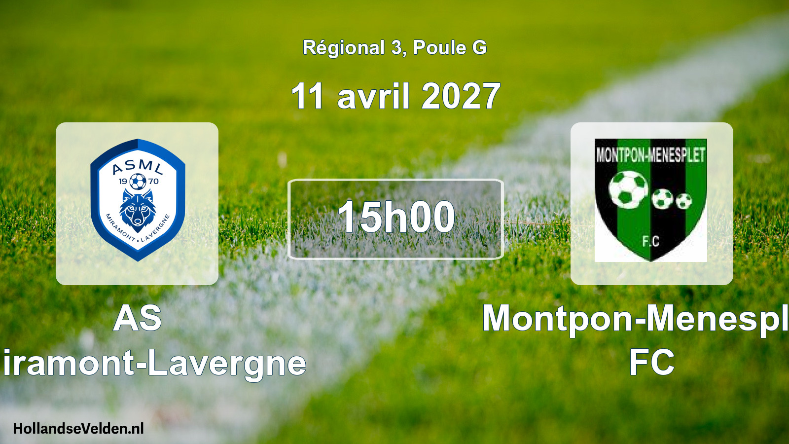 Scheduled Match: AS Miramont-Lavergne - Montpon-Menesplet FC (11 April 2027)