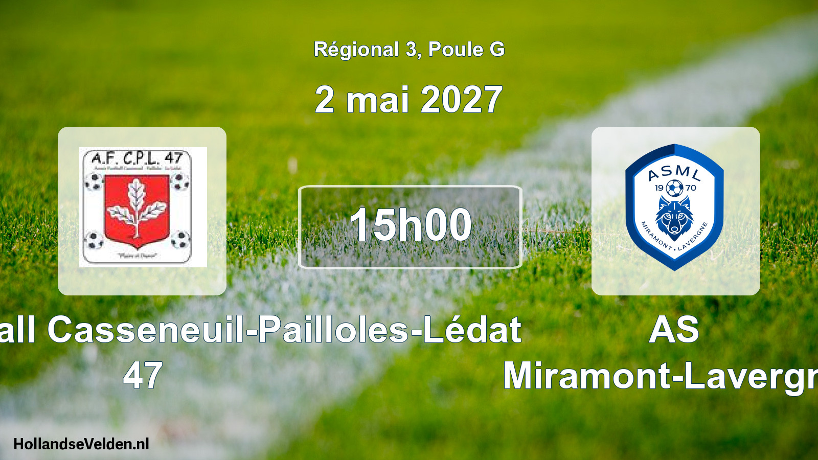 Scheduled Match: Avenir Football Casseneuil-Pailloles-Lédat 47 - AS Miramont-Lavergne (2 May 2027)