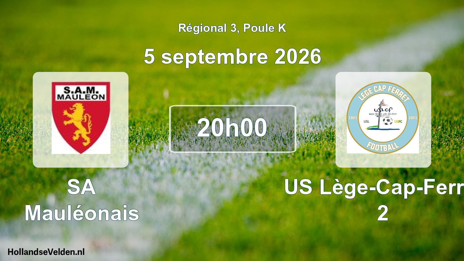 Scheduled Match: SA Mauléonais - US Lège-Cap-Ferret 2 (5 September 2026)