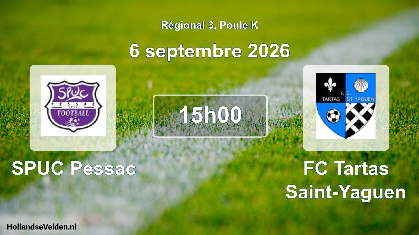Scheduled Match: SPUC Pessac - FC Tartas Saint-Yaguen (6 September 2026)