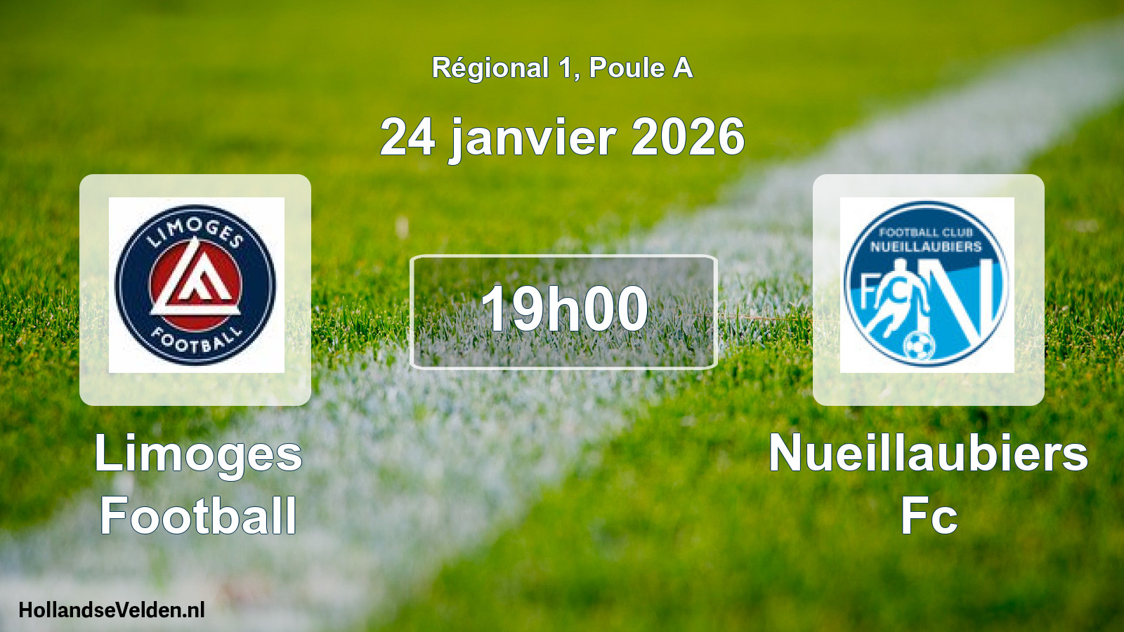 Geplande wedstrijd: Limoges Football - Nueillaubiers Fc (24 januari 2026)