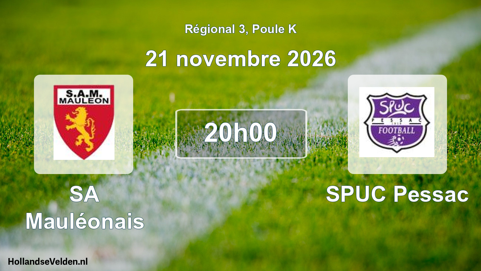 Scheduled Match: SA Mauléonais - SPUC Pessac (21 November 2026)