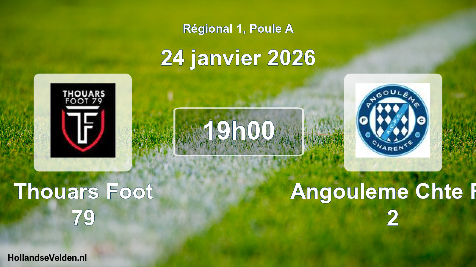 Geplande wedstrijd: Thouars Foot 79 - Angouleme Chte Fc 2 (24 janvier 2026)