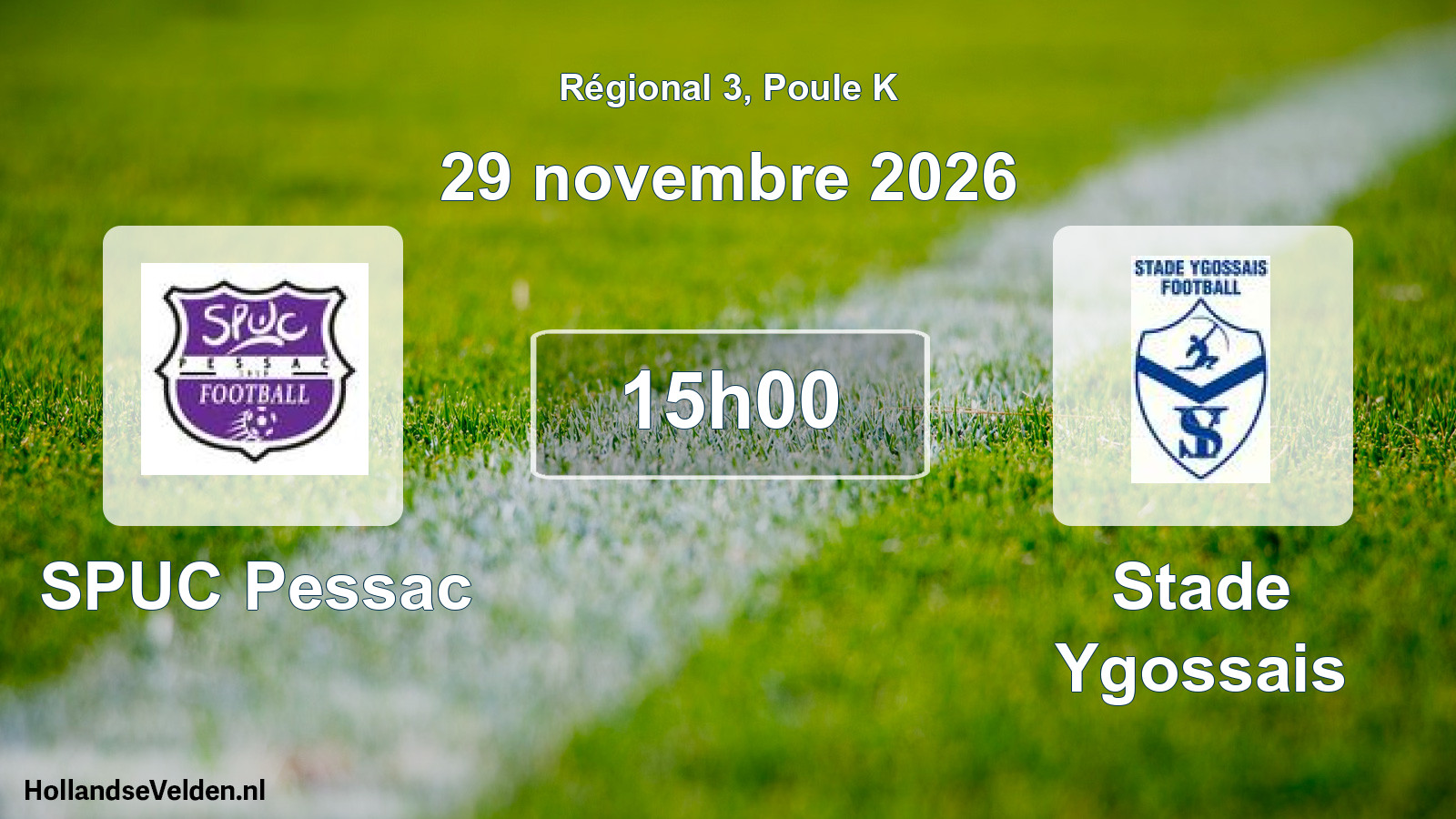 Scheduled Match: SPUC Pessac - Stade Ygossais (29 November 2026)