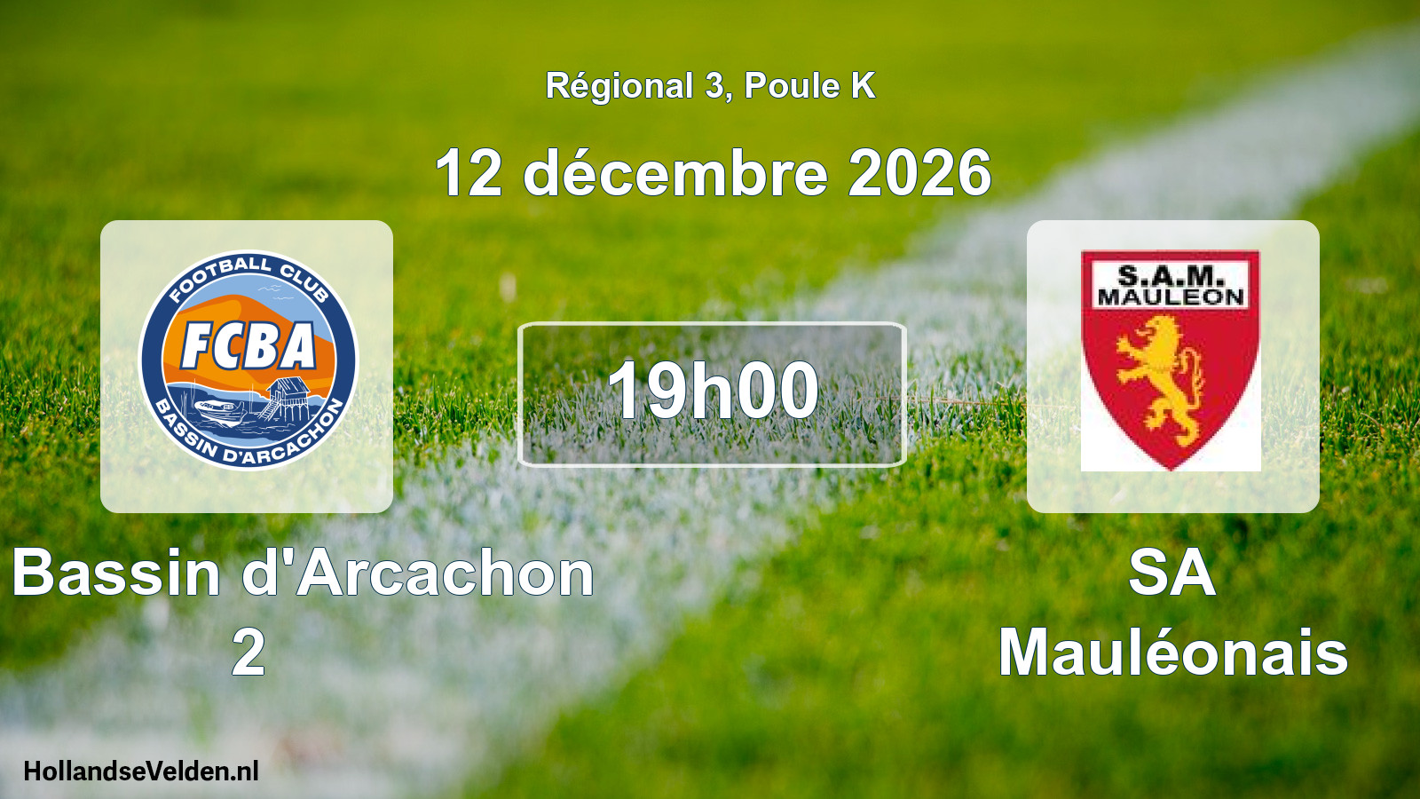 Scheduled Match: FC Bassin d'Arcachon 2 - SA Mauléonais (12 December 2026)